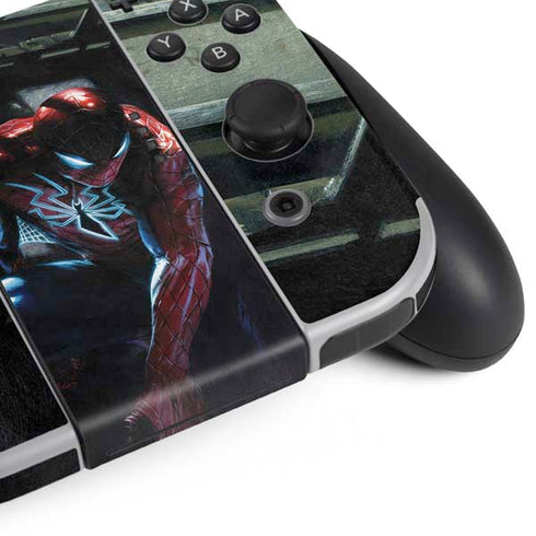 Marvel Spiderman New Suit Spiderman Nintendo Switch OLED (2021) Skin